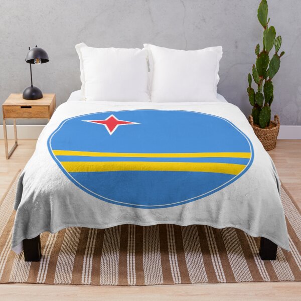 Item preview, Aruba Flag Circle Red Star Yellow Stripes designed and sold by NTGUILTY.
