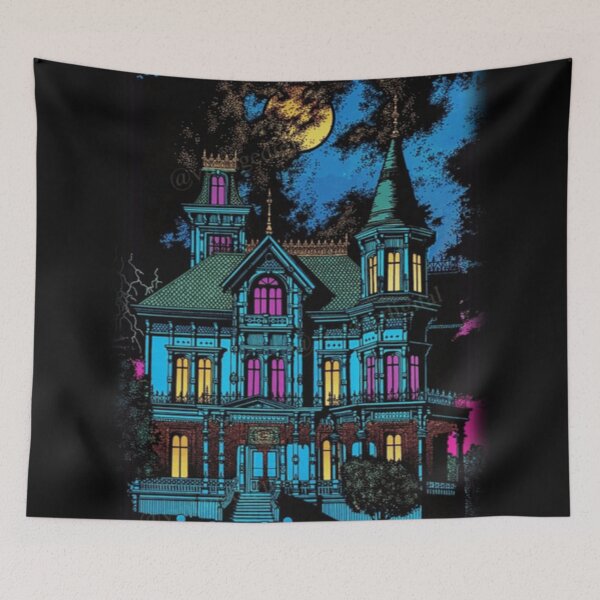 Item preview, Black Light Style Haunted House designed and sold by WigOutlet.