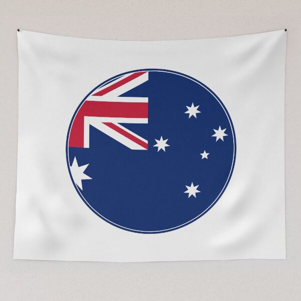 Item preview, Australia Flag Circle Southern Cross Union Jack designed and sold by NTGUILTY.