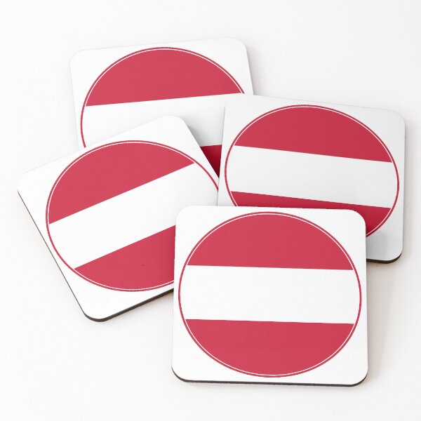 Item preview, Austria Flag Circle Red White Red Stripes designed and sold by NTGUILTY.