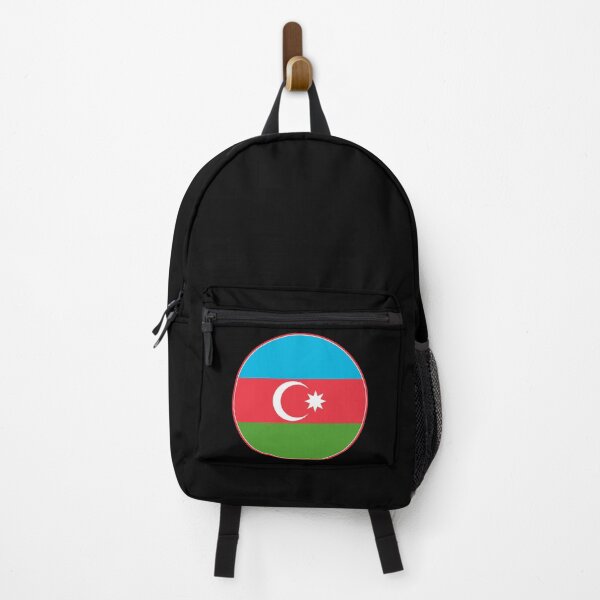 Item preview, Azerbaijan Flag Circle Star Crescent Design designed and sold by NTGUILTY.