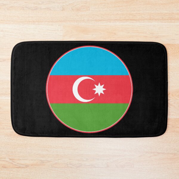 Item preview, Azerbaijan Flag Circle Star Crescent Design designed and sold by NTGUILTY.