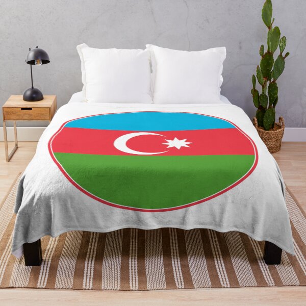 Item preview, Azerbaijan Flag Circle Star Crescent Design designed and sold by NTGUILTY.