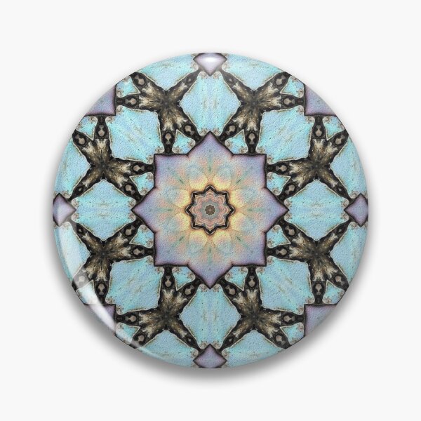 Item preview, Textura natural geométrica de piedra azul claro y bronce designed and sold by patternarya.