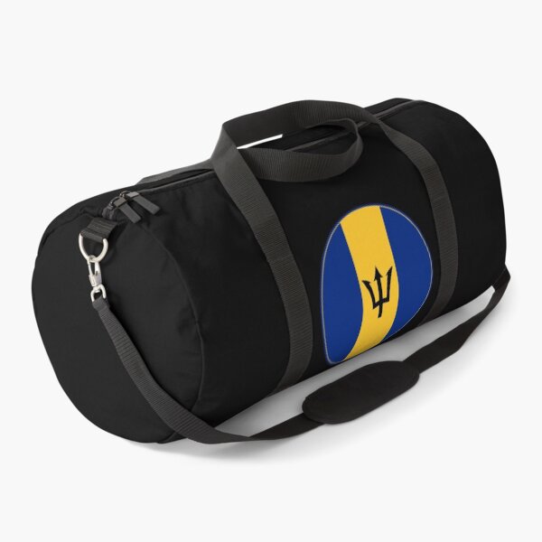 Item preview, Barbados Flag Circle Trident Blue Yellow Design designed and sold by NTGUILTY.