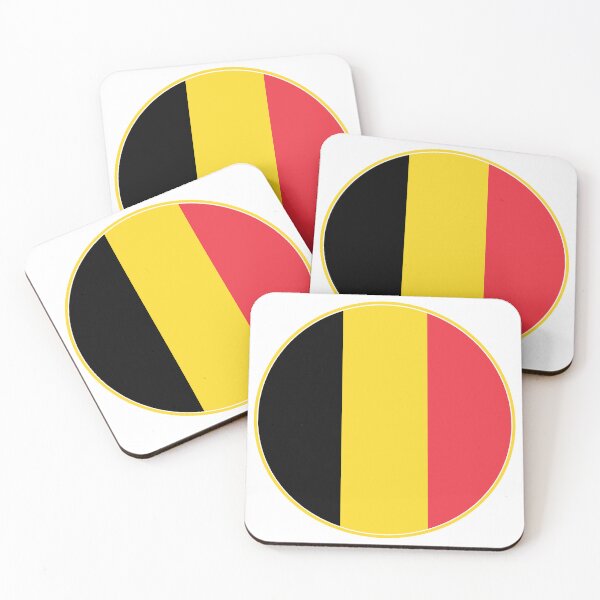 Item preview, Belgium Flag Circle Black Yellow Red Design designed and sold by NTGUILTY.