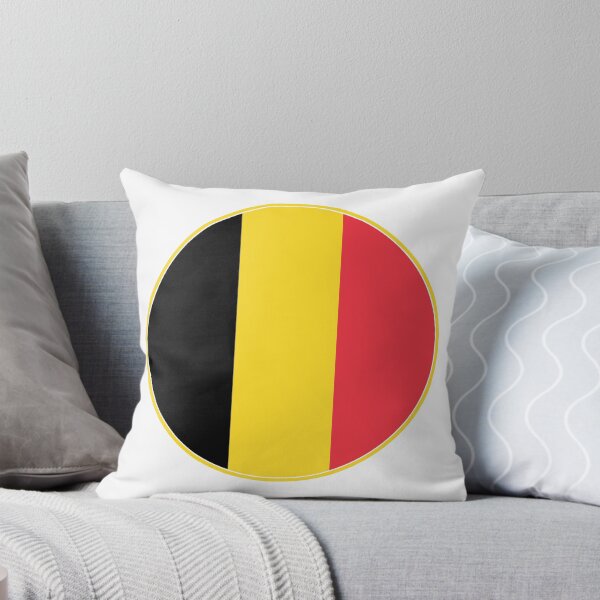 Item preview, Belgium Flag Circle Black Yellow Red Design designed and sold by NTGUILTY.