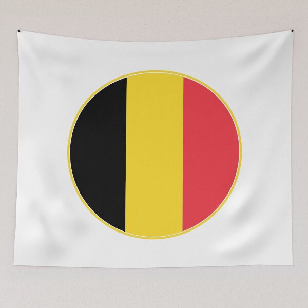 Item preview, Belgium Flag Circle Black Yellow Red Design designed and sold by NTGUILTY.