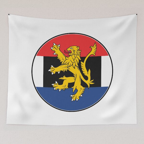 Item preview, Benelux Union Flag Circle Lion Emblem designed and sold by NTGUILTY.