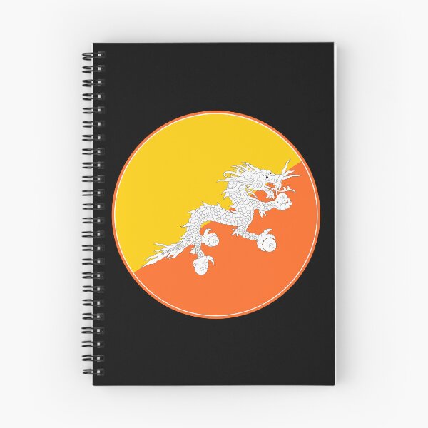 Item preview, Bhutan Flag Circle Druk Thunder Dragon Design designed and sold by NTGUILTY.