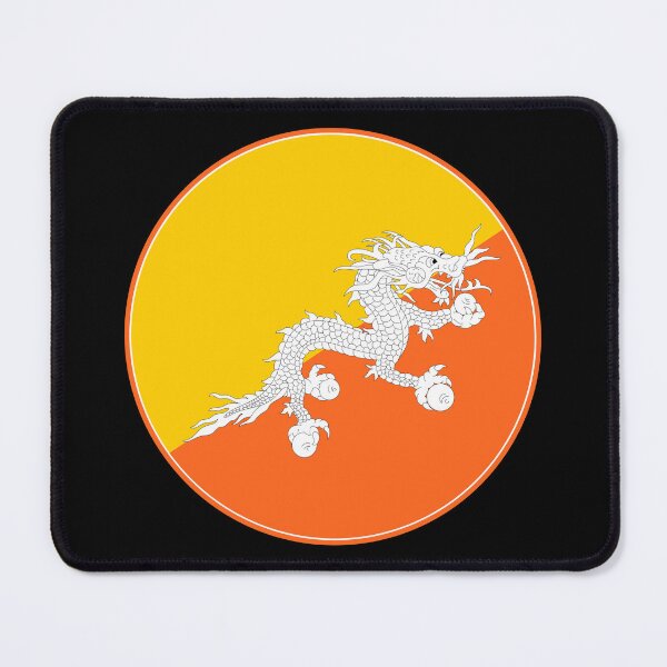 Item preview, Bhutan Flag Circle Druk Thunder Dragon Design designed and sold by NTGUILTY.