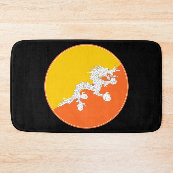 Item preview, Bhutan Flag Circle Druk Thunder Dragon Design designed and sold by NTGUILTY.