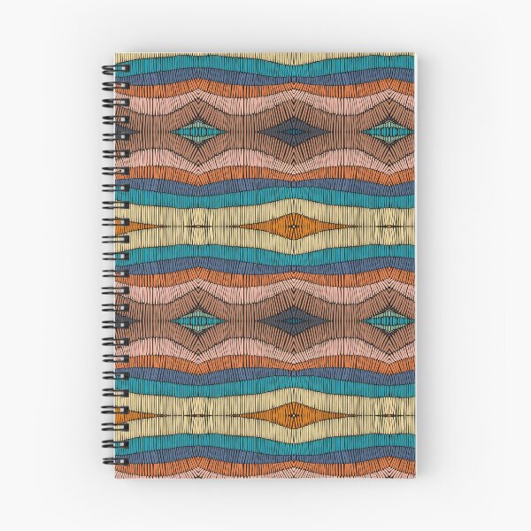 Item preview, Colorful Hand Stitched Waves Lines Pattern designed and sold by patternarya.