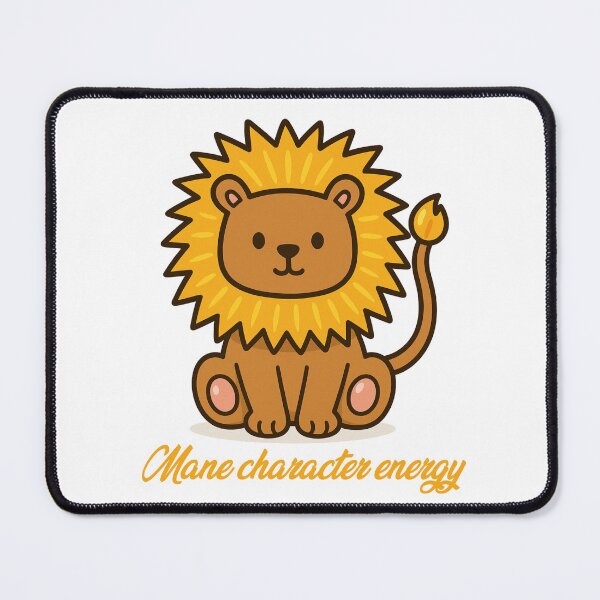 Item preview, Mane Character Energy – Confident Lion Cartoon designed and sold by CanSparkleArt.