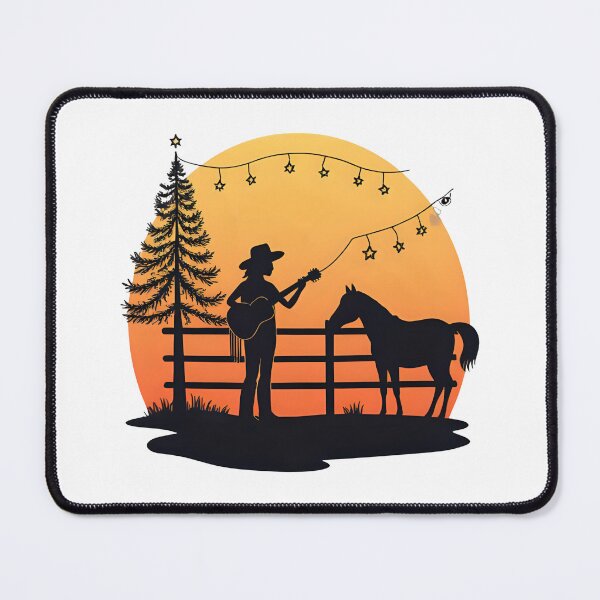 Item preview, Christmas on the Range Cowgirl Musician designed and sold by Hintotees.