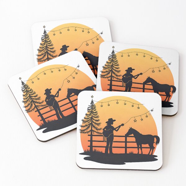 Item preview, Christmas on the Range Cowgirl Musician designed and sold by Hintotees.