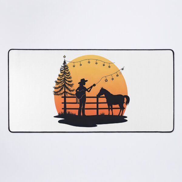 Item preview, Christmas on the Range Cowgirl Musician designed and sold by Hintotees.