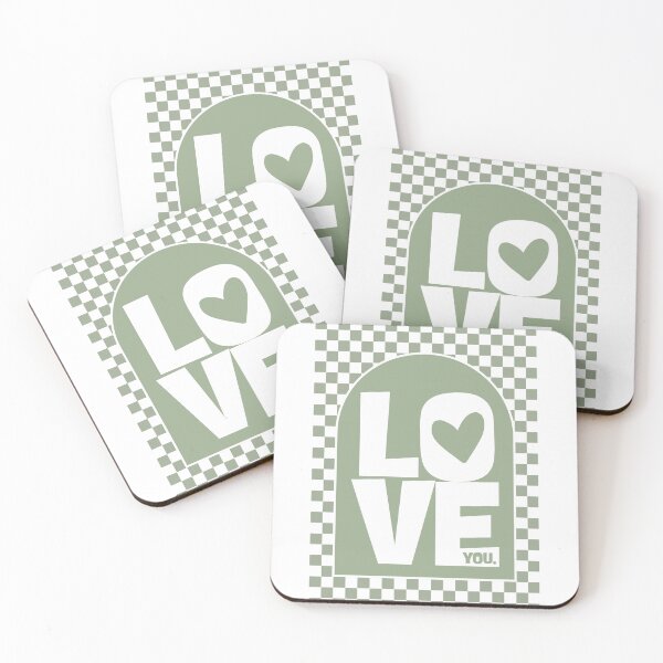 Item preview, Love You in Sage Green designed and sold by Dondonmart.