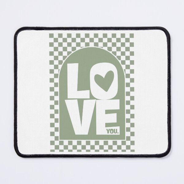 Item preview, Love You in Sage Green designed and sold by Dondonmart.