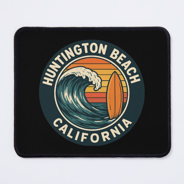 Item preview, Huntington Beach Surf Circle – California Surf Culture Tee & Sticker Design designed and sold by getpressedshirt.