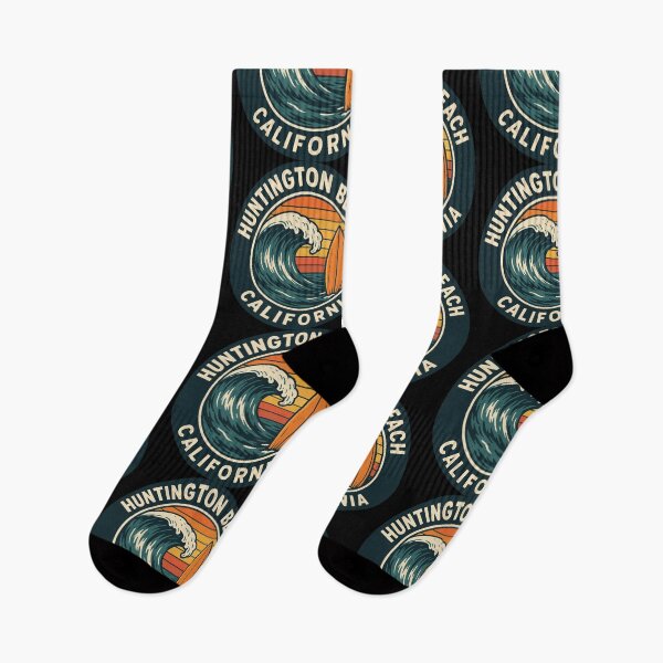Item preview, Huntington Beach Surf Circle – California Surf Culture Tee & Sticker Design designed and sold by getpressedshirt.