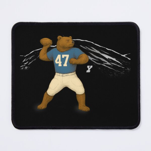Item preview, Y Mountain Barefoot QuarterBear – Parody Football designed and sold by EmersionPrints.