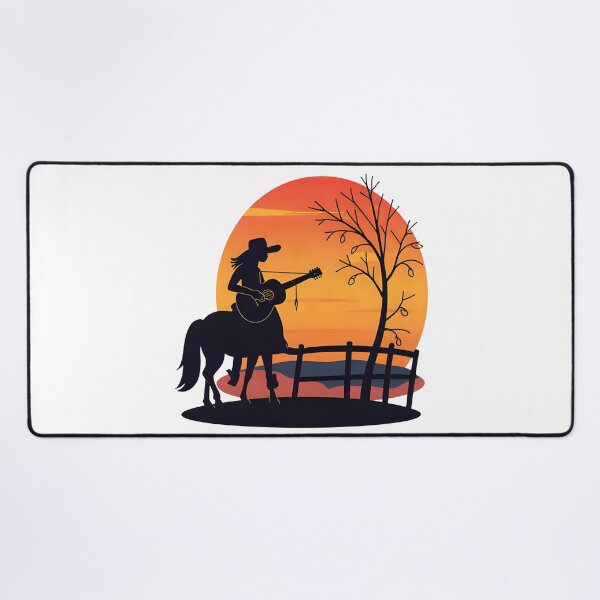 Item preview, Christmas on the Range Cowgirl Musician designed and sold by Hintotees.