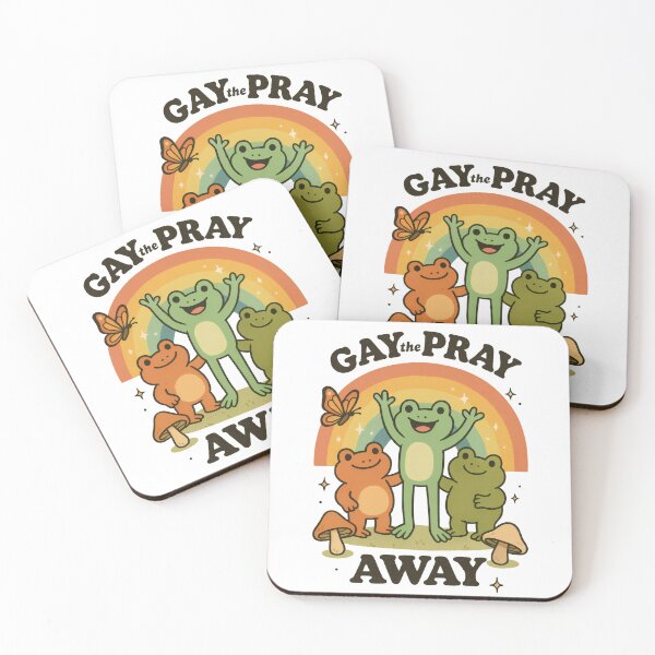 Item preview, Gay The Pray Away | Retro Froggy LGBTQ+ Humor Design | Playful Pride Illustration | Satirical Queer Art designed and sold by PaintedPixels01.