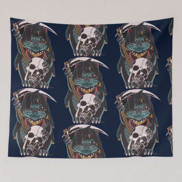 Item preview, Cat Skull Dark A Tale of Mystery and Shadow designed and sold by DilysCharmaine.