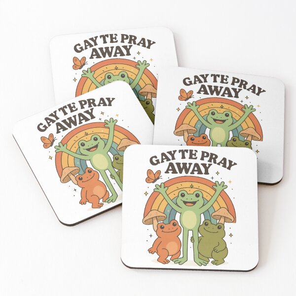 Item preview, Gay The Pray Away | Retro Froggy LGBTQ+ Humor Design | Playful Pride Illustration | Satirical Queer Art designed and sold by PaintedPixels01.