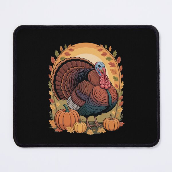 Item preview, Autumn Harvest Scene – Thanksgiving Turkey & Pumpkin Patch designed and sold by Gogetgiggles.