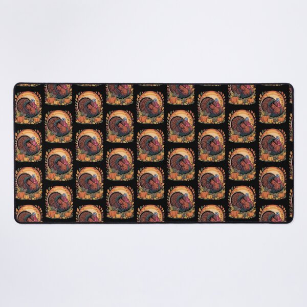 Item preview, Happy Thanksgiving Art – Festive Turkey & Fall Leaves Design designed and sold by Gogetgiggles.
