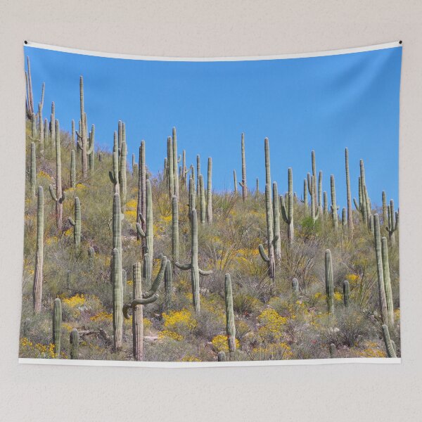 Item preview, Stunning Saguaros Yellow Flowers designed and sold by simonjayphotos.