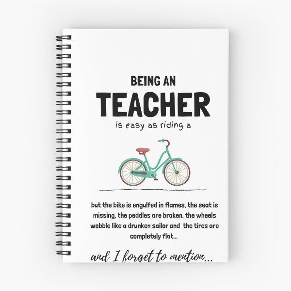 Item preview, Being a Teacher is easy as riding a designed and sold by PeffysArt.