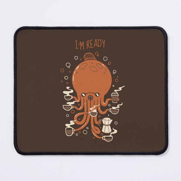 Item preview, Coffee I'm Ready Funny Octopus by Tobe Fonseca designed and sold by Tobe Fonseca®.