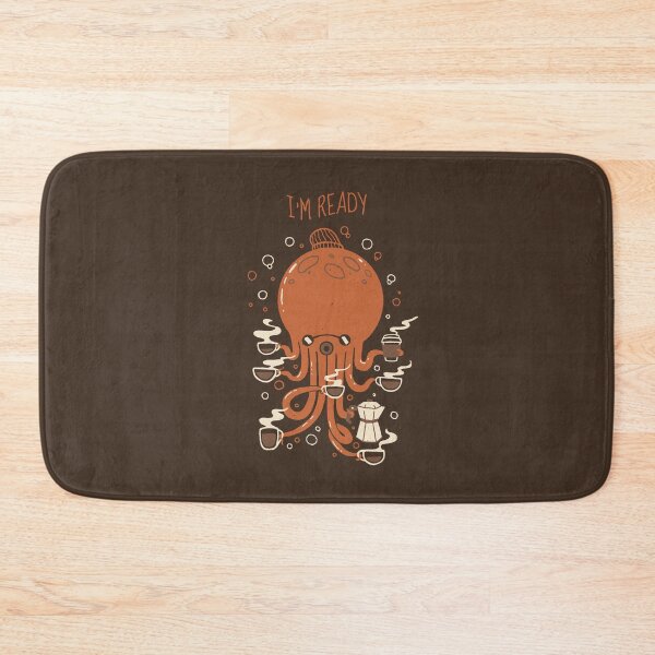 Item preview, Coffee I'm Ready Funny Octopus by Tobe Fonseca designed and sold by Tobe Fonseca®.