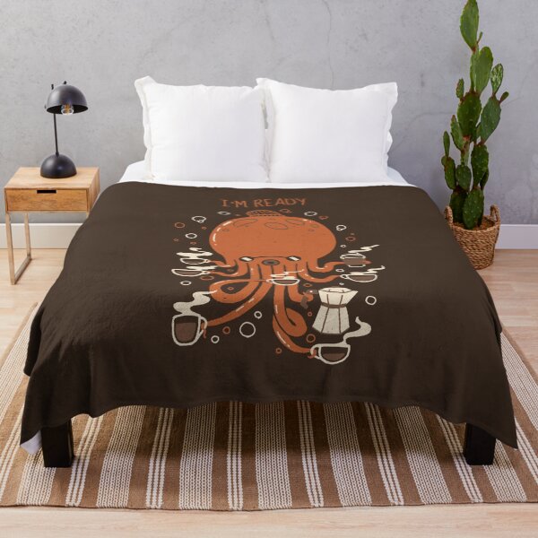 Item preview, Coffee I'm Ready Funny Octopus by Tobe Fonseca designed and sold by Tobe Fonseca®.