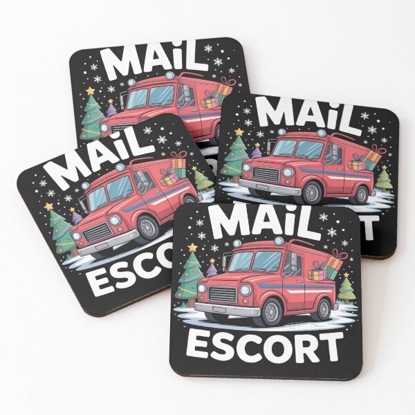 Item preview, Mail Escort - Funny Mail Carrier Truck Christmas designed and sold by LEOOTY.
