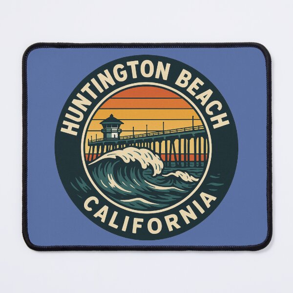 Item preview, Huntington Beach Pier Surf Circle – California Coastal Surf Design designed and sold by getpressedshirt.
