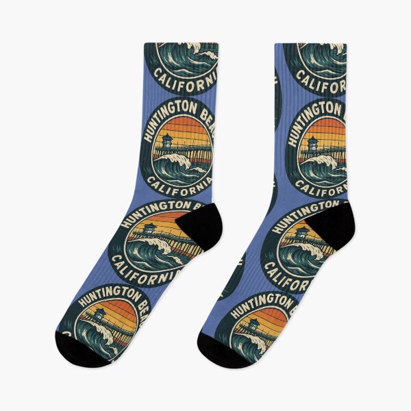 Item preview, Huntington Beach Pier Surf Circle – California Coastal Surf Design designed and sold by getpressedshirt.