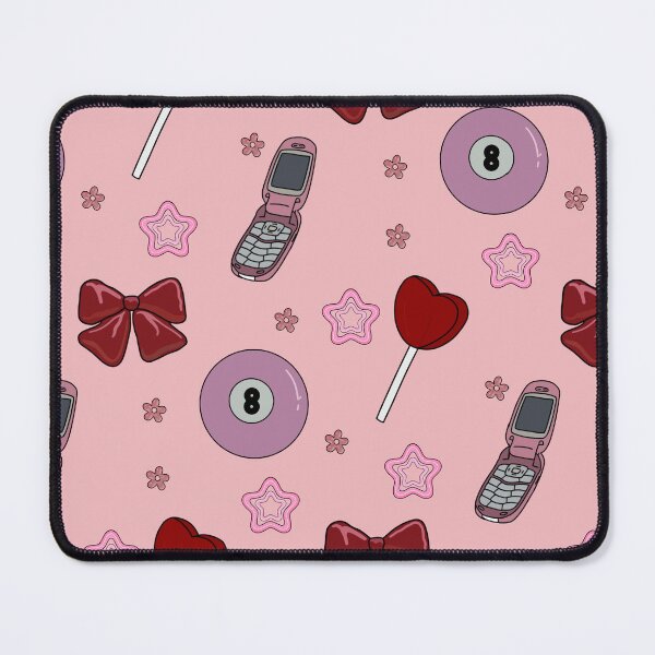 Item preview, Y2K Pink Aesthetic Pattern | Flip Phone, Bow & Lollipop Design designed and sold by mchelledesigns.
