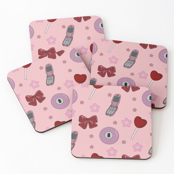 Item preview, Y2K Pink Aesthetic Pattern | Flip Phone, Bow & Lollipop Design designed and sold by mchelledesigns.