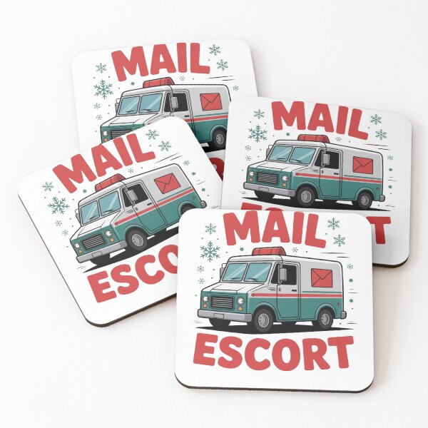 Item preview, Christmas Mail Carrier Escort Truck Funny  designed and sold by LEOOTY.