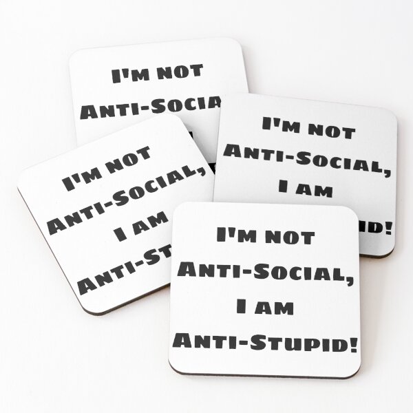 Item preview, Anti social! designed and sold by Avatarhay.