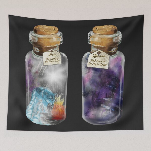Item preview, Feyre and Rhysand (High Lady and Lord of the Night Court) designed and sold by drawnexplore.