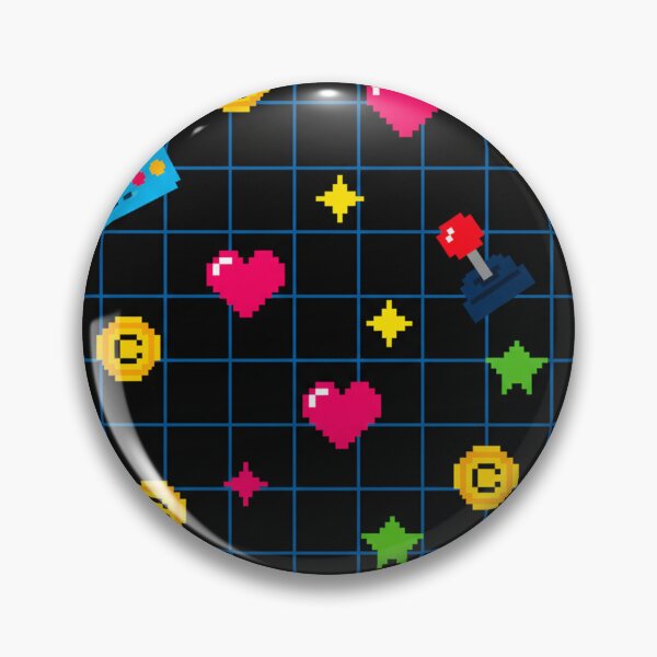 Item preview, Retro 90s Pixel Art Pattern – Arcade Game Icons & 8-Bit Design designed and sold by skysshobu.