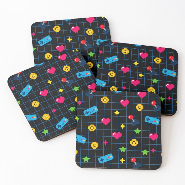Item preview, Retro 90s Pixel Art Pattern – Arcade Game Icons & 8-Bit Design designed and sold by skysshobu.