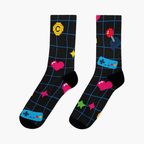 Item preview, Retro 90s Pixel Art Pattern – Arcade Game Icons & 8-Bit Design designed and sold by skysshobu.