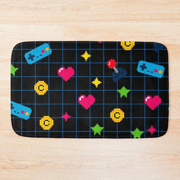 Item preview, Retro 90s Pixel Art Pattern – Arcade Game Icons & 8-Bit Design designed and sold by skysshobu.