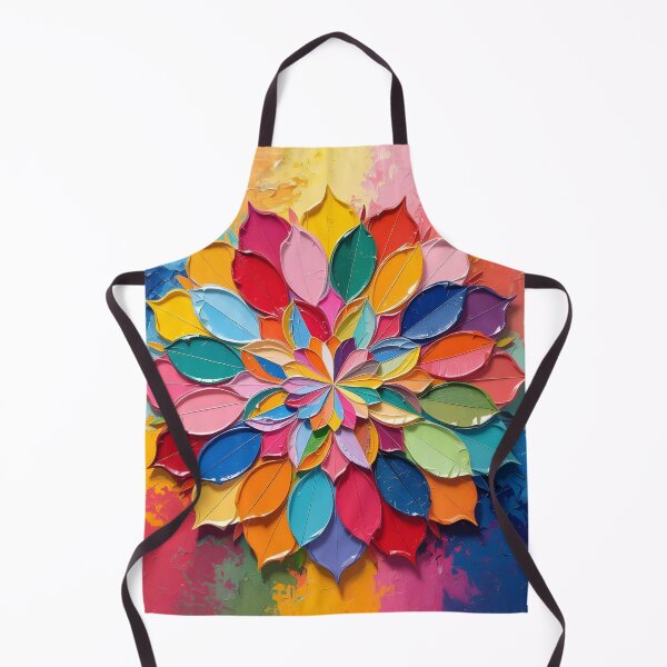 Item preview, Explosive Color Mandala – Modern Abstract Palette Knife Art designed and sold by Mama's Storeroom.
